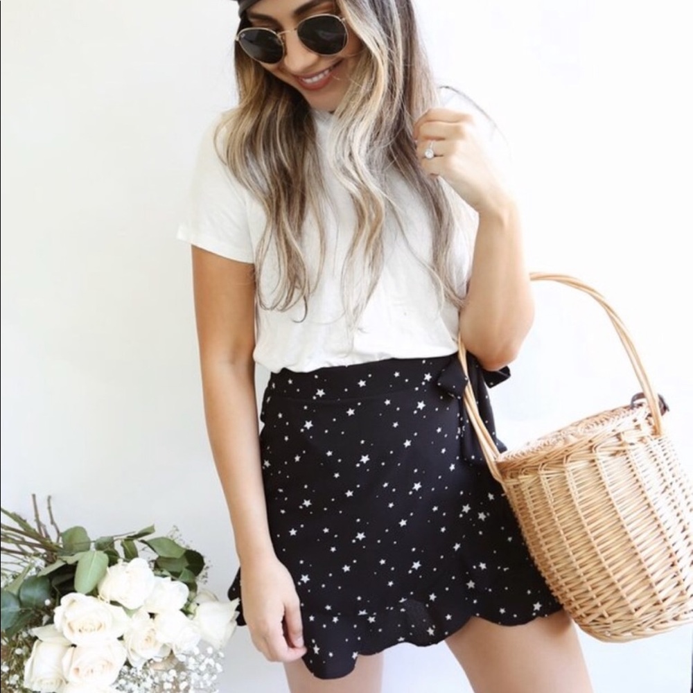 Breath of Youth Mini Wrap Starlet Skirt NWOT